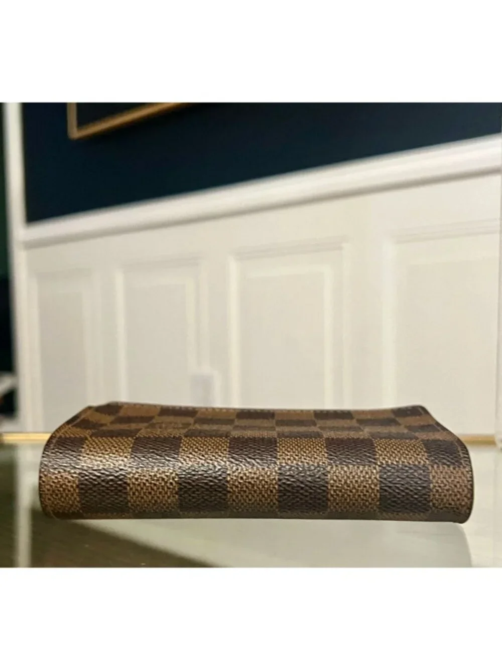 Louis Vuitton Damier Ebene Compact Wallet - Vintage Canvas Bifold
